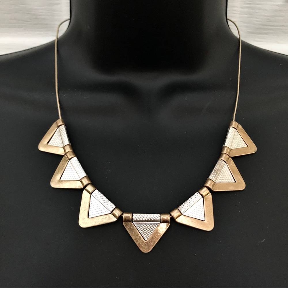 LOFT Triangular Metal Necklace - Picture 3 of 9